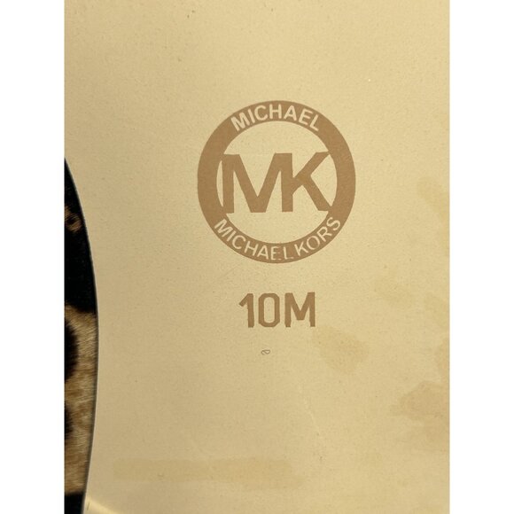 MICHAEL Michael Kors Natasha Leopard Calf Hair Slide - Sz 10 - Picture 7 of 9